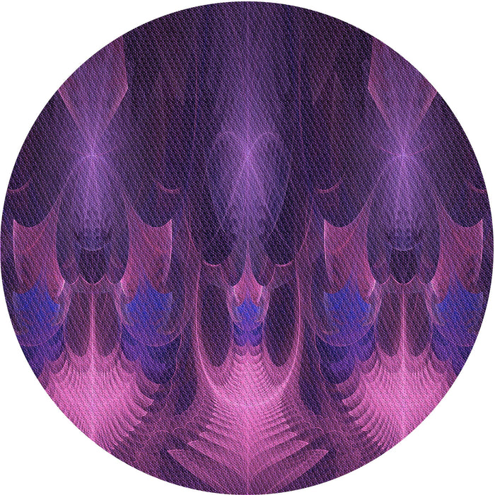 Square Patterned Dark Orchid Purple Rug, pat1377pur