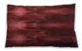 Patterned Rectangular Crimson Red Lumbar Throw Pillow, 13 inch by 19 inch, lbpat1377rd