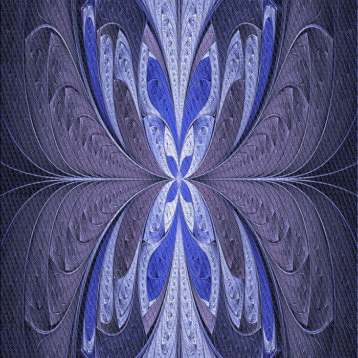 Patterned Midnight Blue Rug, pat1378blu