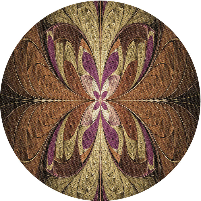 Square Patterned Light Brown Rug, pat1378brn
