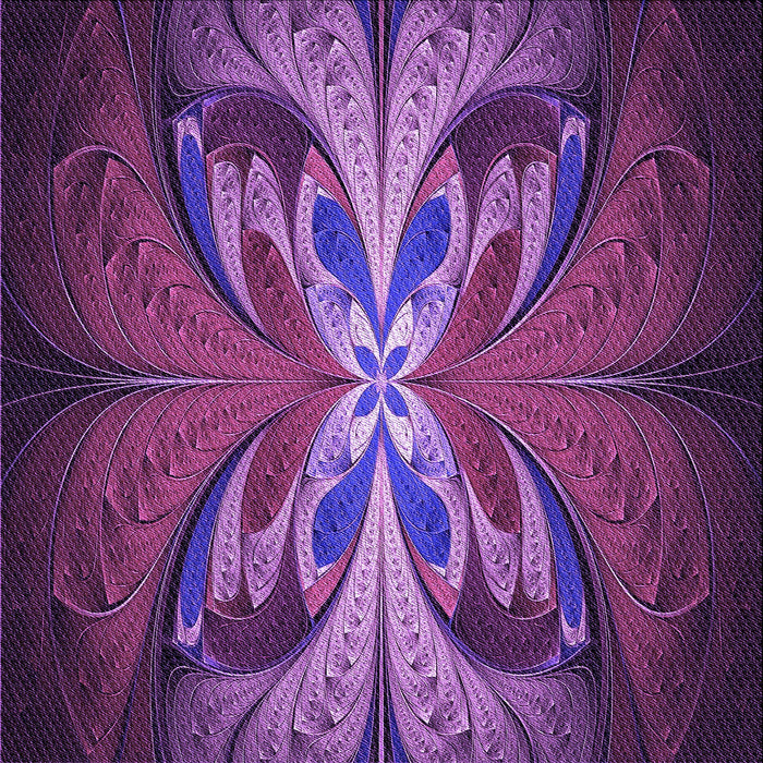 Round Patterned Medium Orchid Purple Rug, pat1378pur