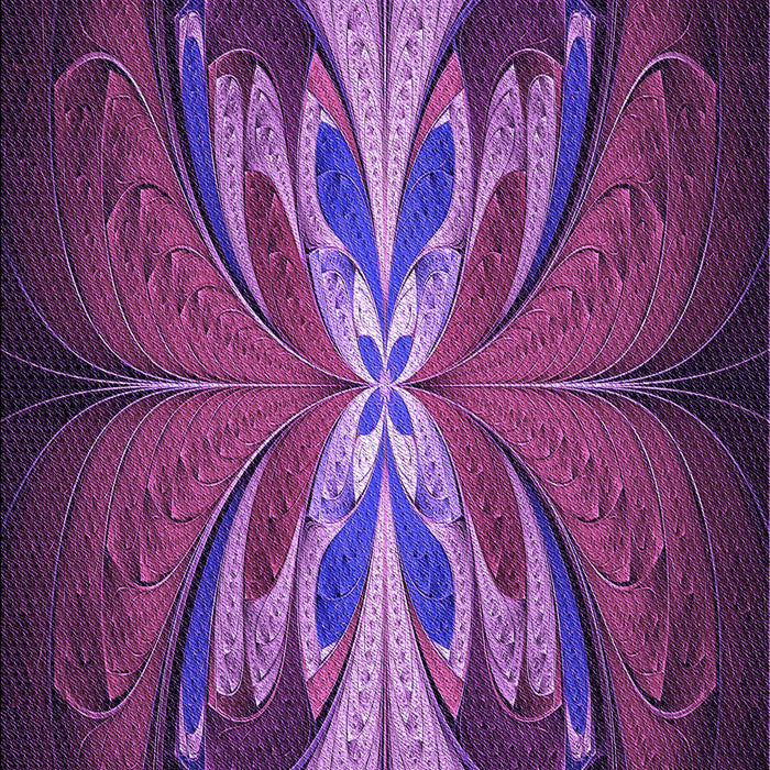 Machine Washable Transitional Medium Orchid Purple Rug, wshpat1378pur