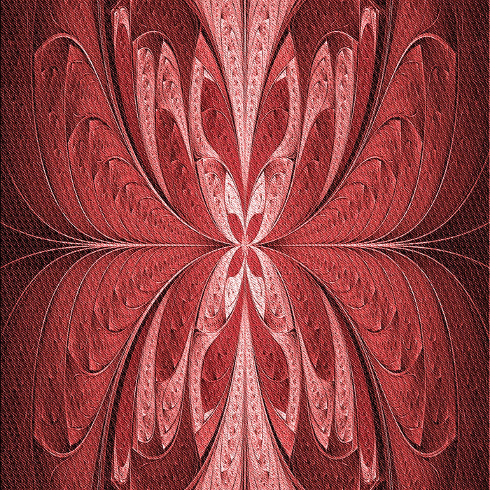 Machine Washable Transitional Red Rug, wshpat1378rd