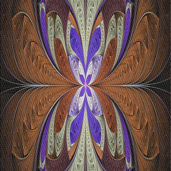 Patterned Dark Almond Brown Novelty Rug, pat1378