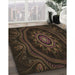 Machine Washable Transitional Red Brown Rug in a Family Room, wshpat1379brn