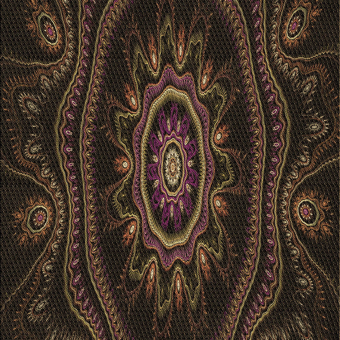 Patterned Red Brown Rug, pat1379brn