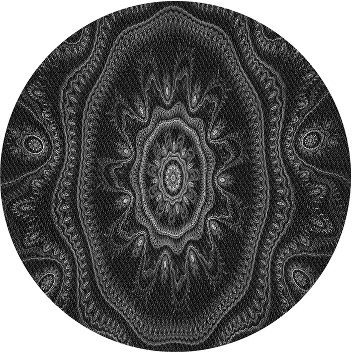 Square Machine Washable Transitional Black Rug in a Living Room, wshpat1379gry