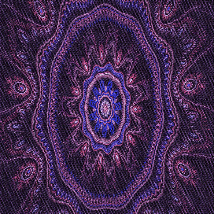 Round Machine Washable Transitional Deep Purple Rug, wshpat1379pur