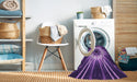 Machine Washable Transitional Purple Rug in a Washing Machine, wshpat138pur