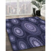 Machine Washable Transitional Night Blue Rug in a Family Room, wshpat1380blu