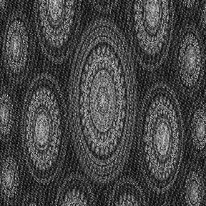 Patterned Midnight Gray Rug, pat1380gry
