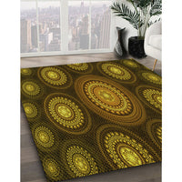 Patterned Red Rug, pat1380yw