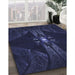 Machine Washable Transitional Deep Periwinkle Purple Rug in a Family Room, wshpat1381blu