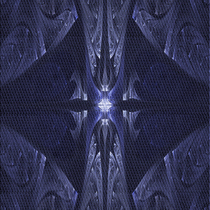 Patterned Deep Periwinkle Purple Rug, pat1381blu