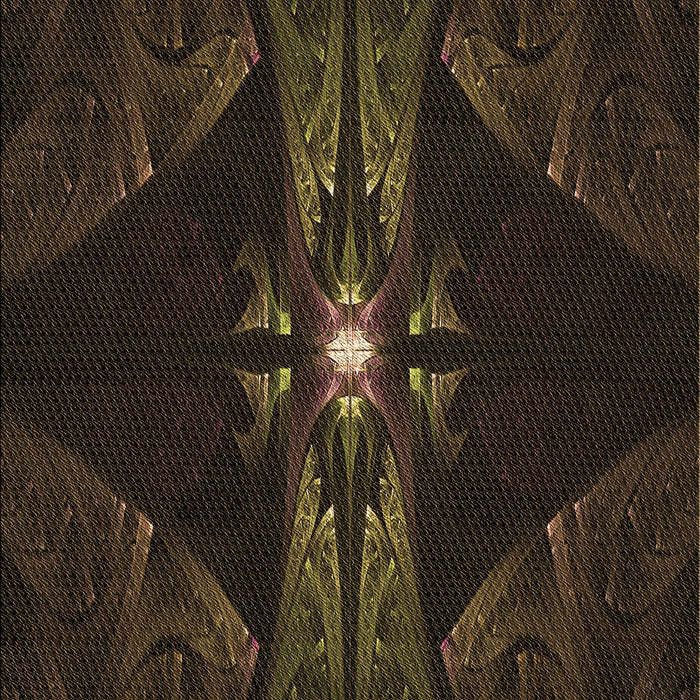 Patterned Midnight Gray Rug, pat1381brn