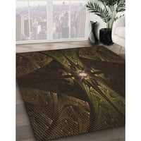 Patterned Midnight Gray Rug, pat1381brn