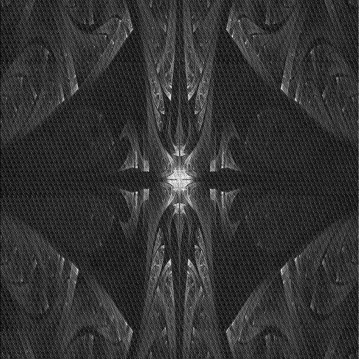 Patterned Midnight Gray Rug, pat1381gry