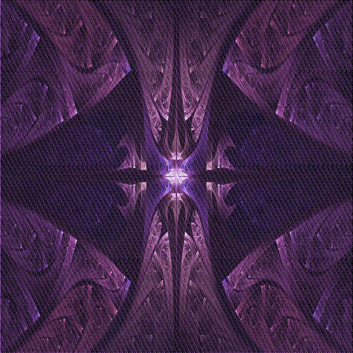 Round Patterned Deep Purple Rug, pat1381pur