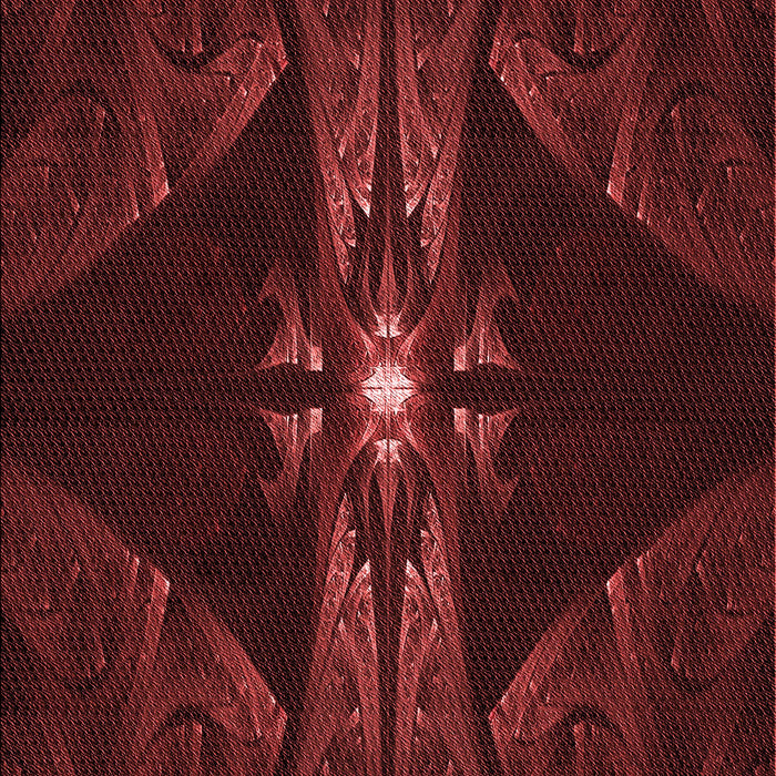 Patterned Fire Brick Red Rug, pat1381rd