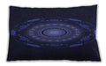 Patterned Rectangular Deep Periwinkle Purple Lumbar Throw Pillow, 13 inch by 19 inch, lbpat1382blu