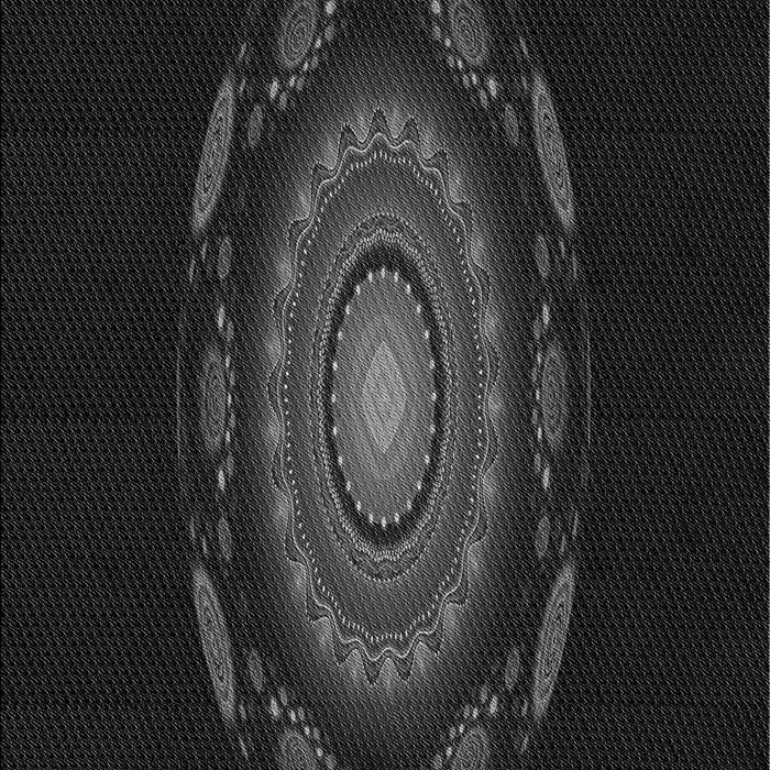 Machine Washable Transitional Black Rug, wshpat1382gry