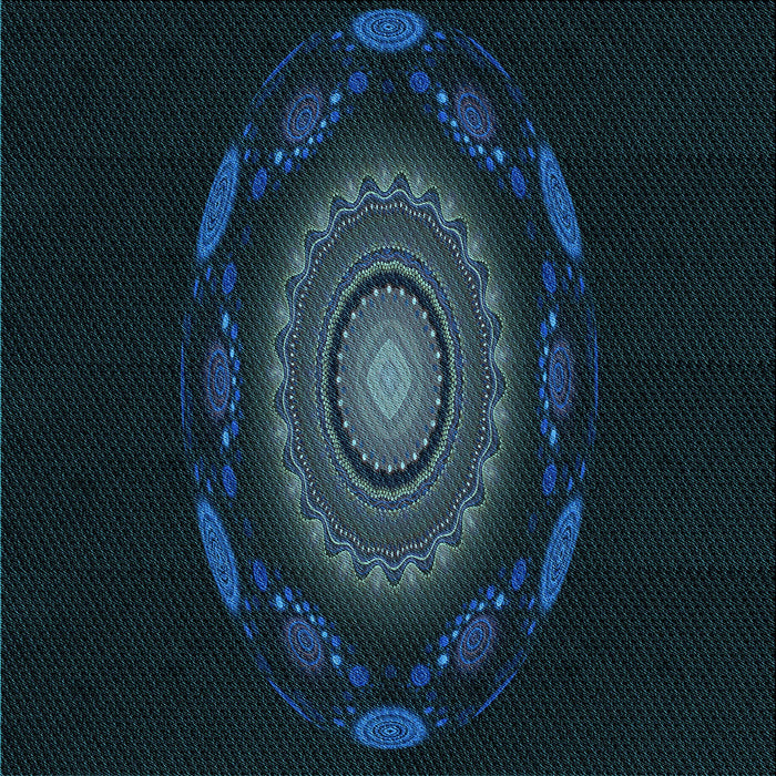 Round Machine Washable Transitional Black Rug, wshpat1382lblu