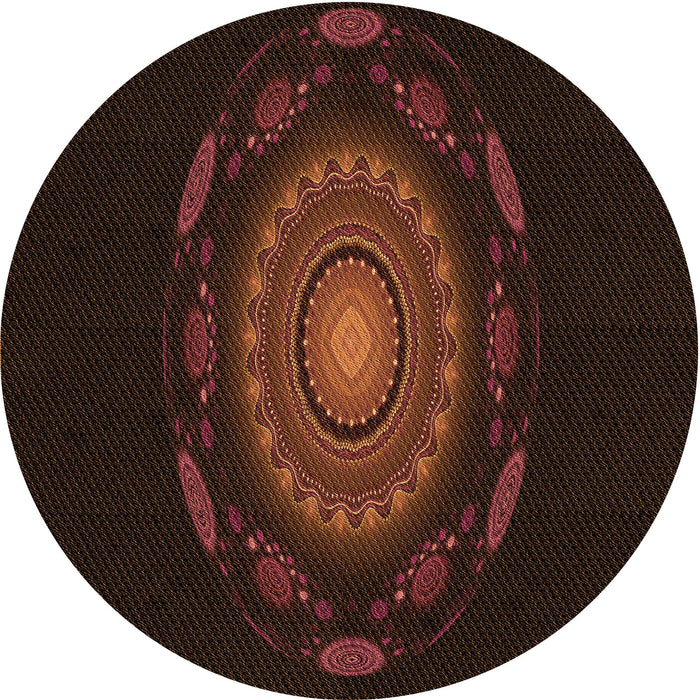 Square Machine Washable Transitional Red Brown Rug in a Living Room, wshpat1382org