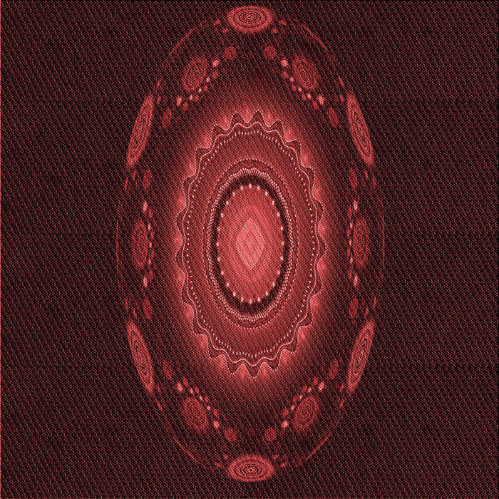 Round Machine Washable Transitional Saffron Red Rug, wshpat1382rd