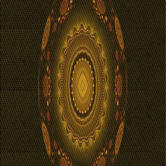 Patterned Dark Bronze Brown Rug, pat1382yw