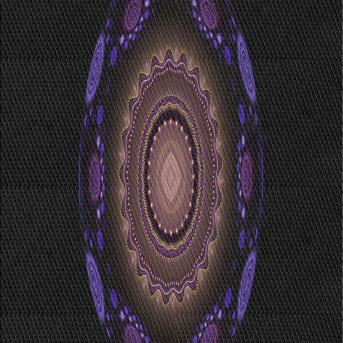 Patterned Black Novelty Rug, pat1382