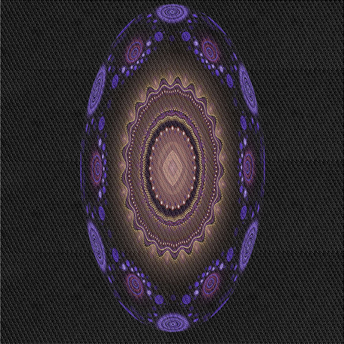 Square Patterned Black Novelty Rug, pat1382