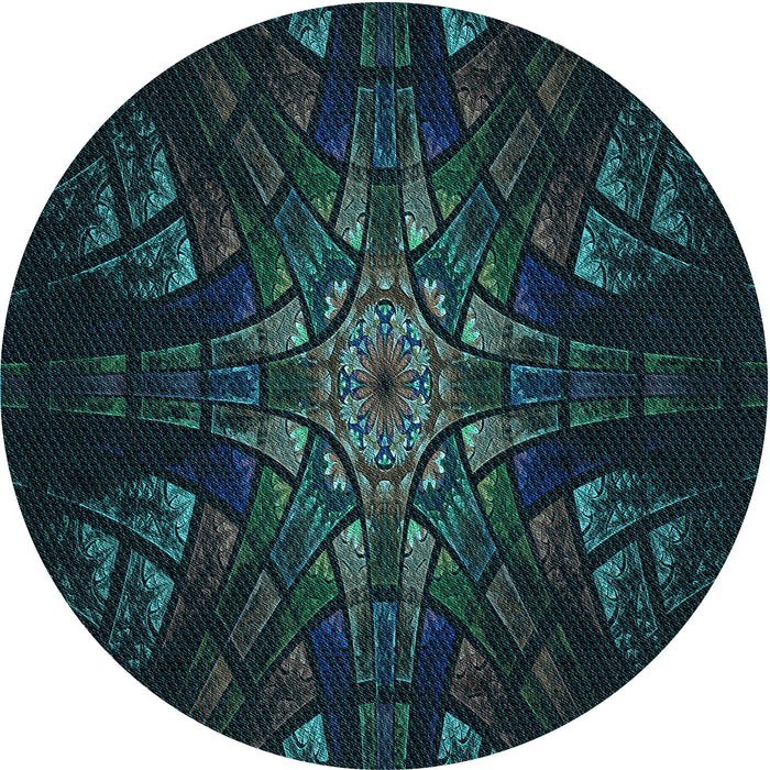 Square Machine Washable Transitional Black Rug in a Living Room, wshpat1383lblu