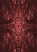 Patterned Fire Brick Red Rug, pat1383rd