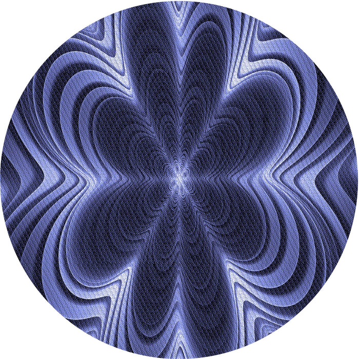 Square Patterned Midnight Blue Rug, pat1384blu