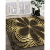 Patterned Light Brown Rug, pat1384brn