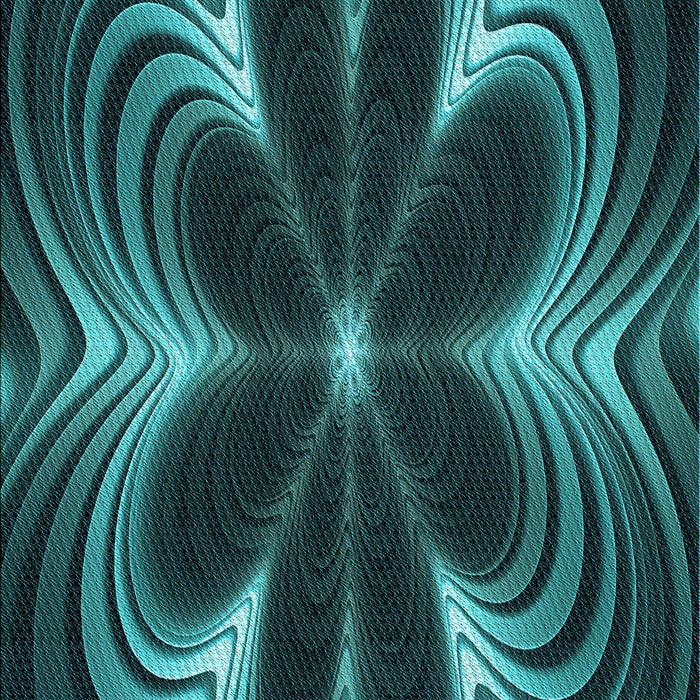 Patterned Deep Teal Green Rug, pat1384lblu