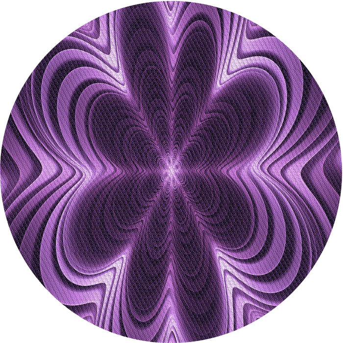 Square Patterned Dark Purple Rug, pat1384pur