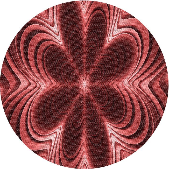 Square Patterned Red Rug, pat1384rd