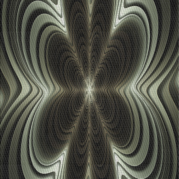 Patterned Khaki Green Novelty Rug, pat1384