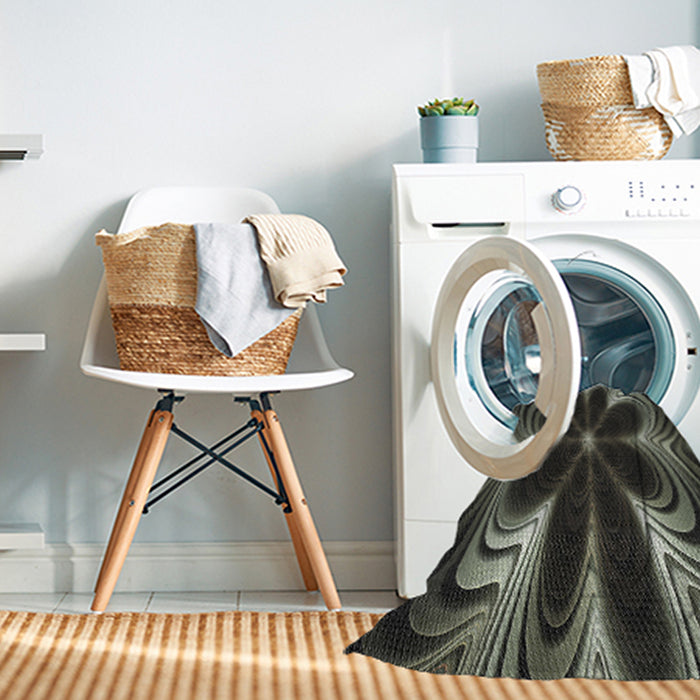Machine Washable Transitional Khaki Green Rug in a Washing Machine, wshpat1384