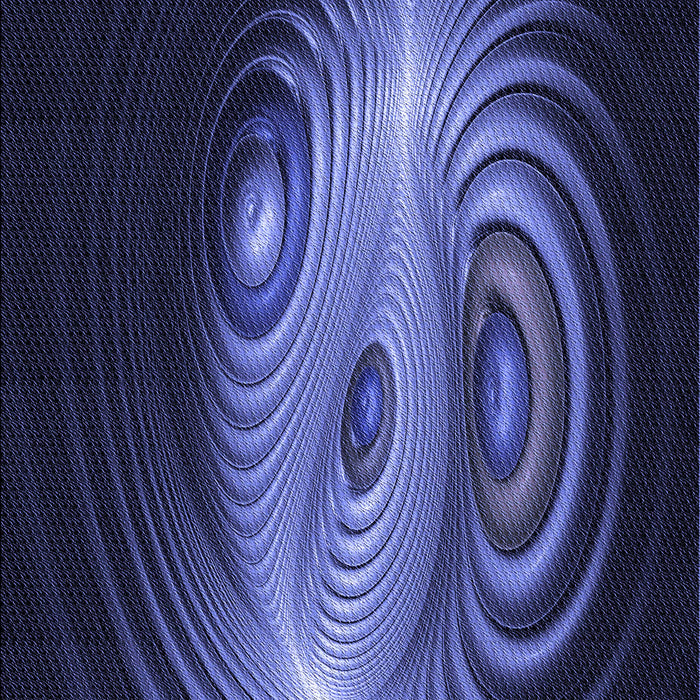 Patterned Night Blue Rug, pat1385blu