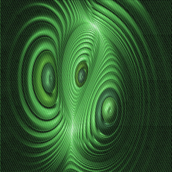 Round Patterned Dark Forest Green Rug, pat1385grn