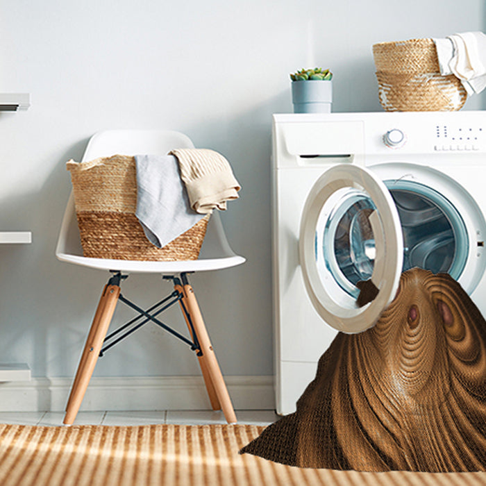 Machine Washable Transitional Black Brown Rug in a Washing Machine, wshpat1385org