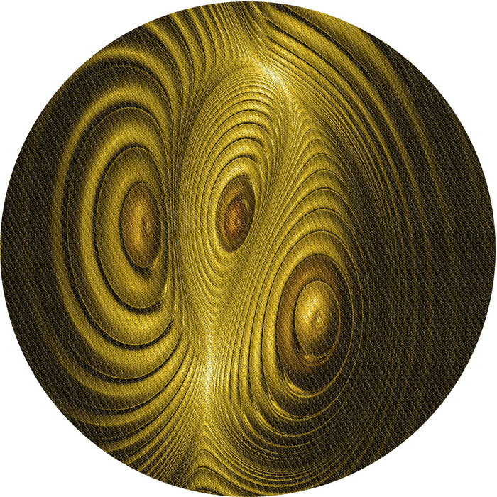 Square Patterned Black Brown Rug, pat1385yw