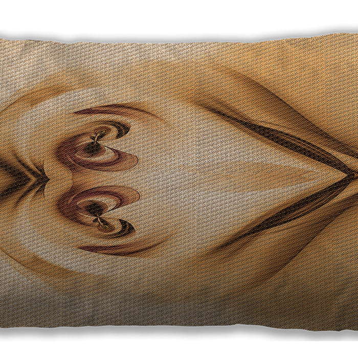 Patterned Rectangular Orange Lumbar Throw Pillow, 13 inch by 19 inch, lbpat1386org