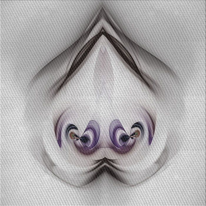 Square Patterned Gray Novelty Rug, pat1386