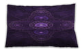 Patterned Rectangular Deep Purple Lumbar Throw Pillow, 13 inch by 19 inch, lbpat1387pur