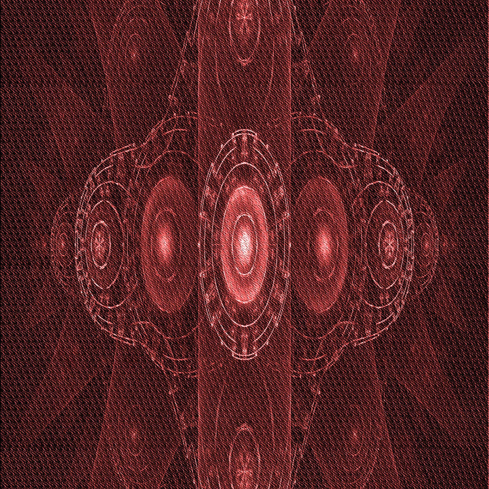 Patterned Fire Brick Red Rug, pat1387rd