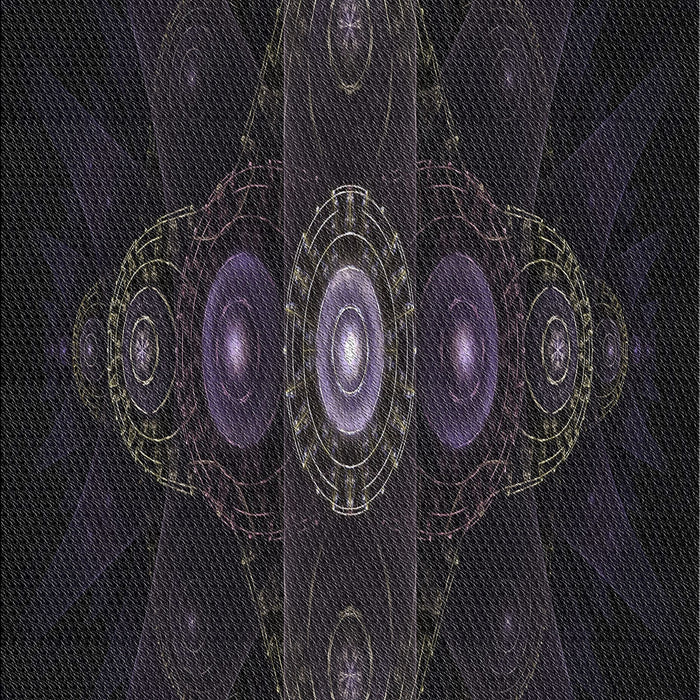 Patterned Black Novelty Rug, pat1387