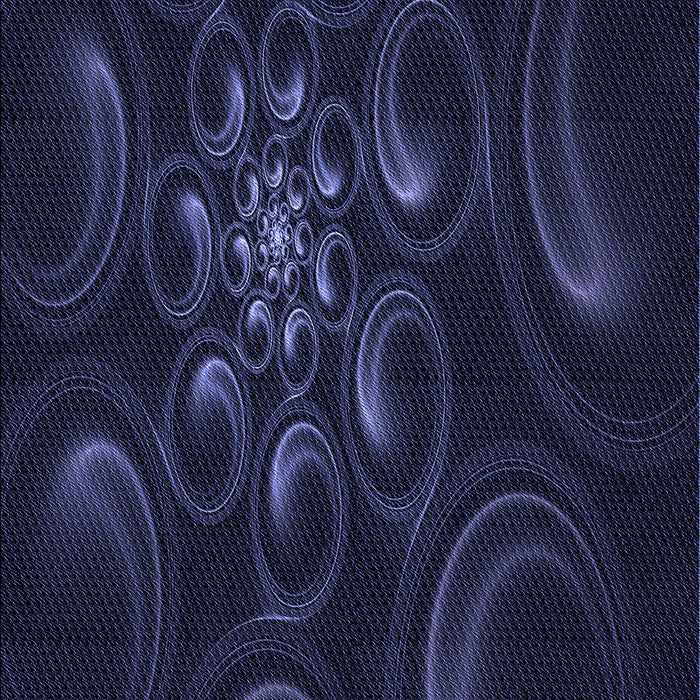 Patterned Night Blue Rug, pat1388blu